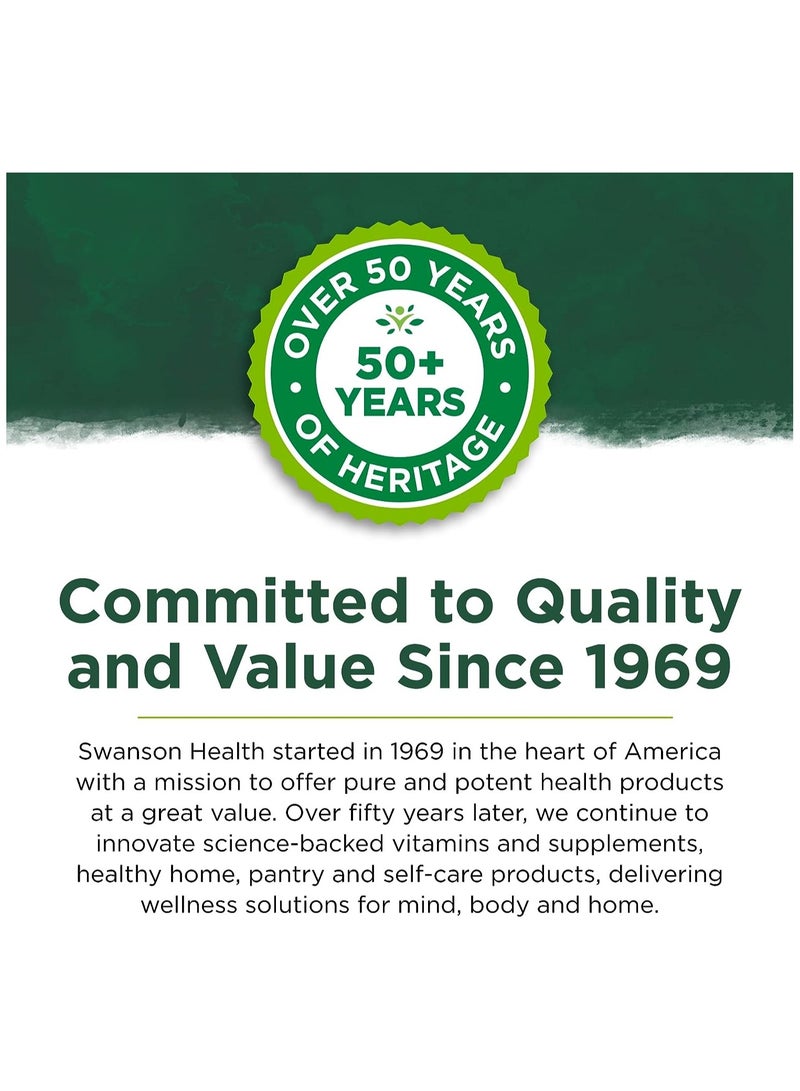 SWANSON Swanson Zinc Picolinate - Body Preferred Form - 22mg Per Capsules - Supports Immune, Prostate, Vision & Heart Health - 60 Capsules  - Image 2