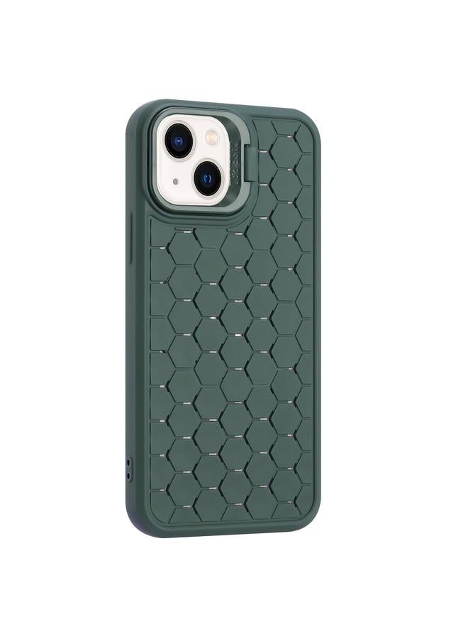 S-TOP Case For iPhone 15 Plus Honeycomb Radiating Lens Holder TPU Phone Case - Image 4