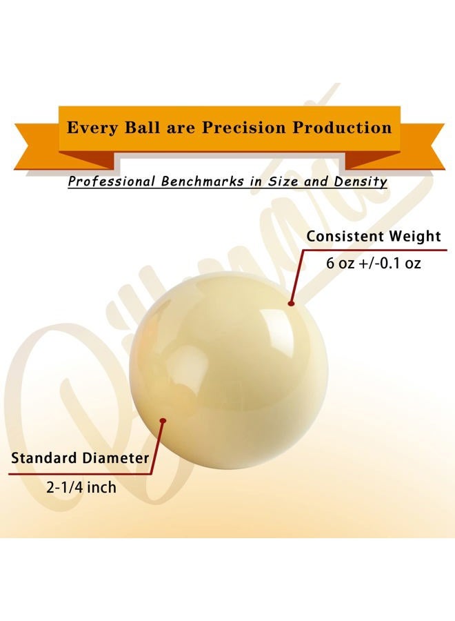 Billmart Premium Billiard Balls Pool Table Accessories 2-1/4" Regulation Size 16 Pool Balls Billiard Set - Image 3