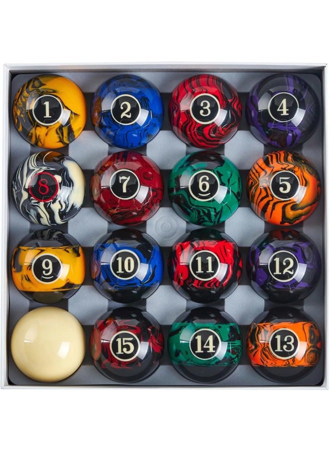 Billmart Premium Billiard Balls Pool Table Accessories 2-1/4" Regulation Size 16 Pool Balls Billiard Set - Image 5