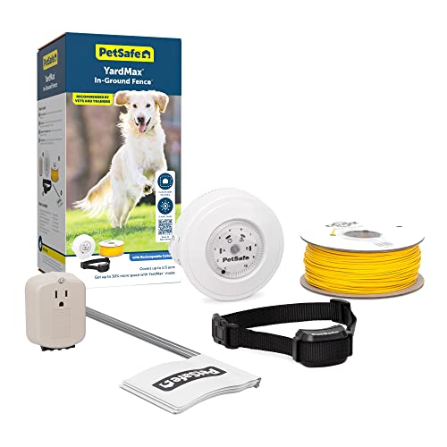 PetSafe YardMax Rechargeable In-Ground Dog Fence (500 Ft 1/3 Acre), Underground Dog Containment Kit, Covers Up to 10 Acres, Electric Pet Collar, from The Parent Company of Invisible Fence Brand - Image 1