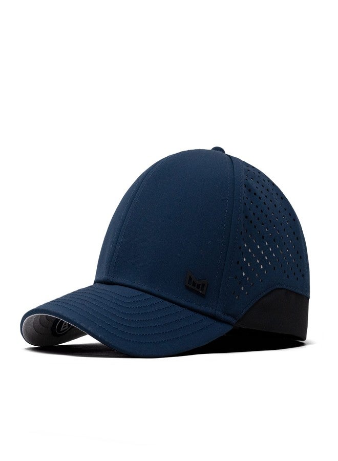 melin MFLX Hydro, Navy, Men's Performance Fitted Hat, Water-Resistant Baseball Caps for Men & Women, Golf, Running, or Workout Hat, Small - Image 1