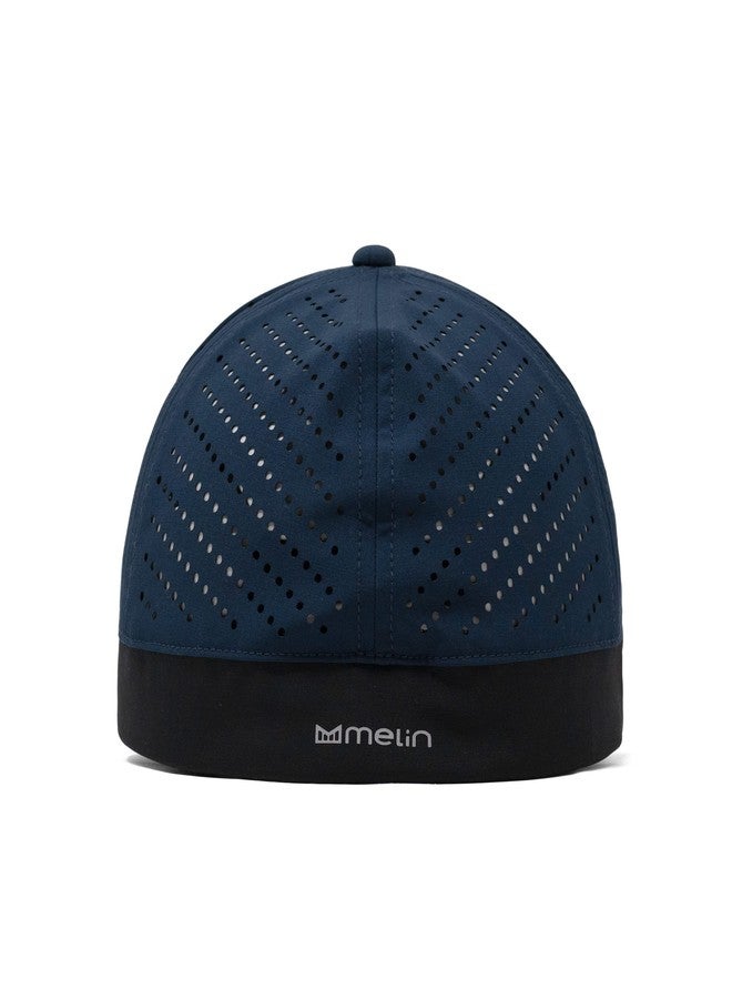 melin MFLX Hydro, Navy, Men's Performance Fitted Hat, Water-Resistant Baseball Caps for Men & Women, Golf, Running, or Workout Hat, Small - Image 4