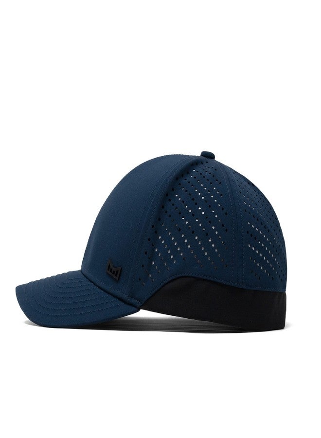 melin MFLX Hydro, Navy, Men's Performance Fitted Hat, Water-Resistant Baseball Caps for Men & Women, Golf, Running, or Workout Hat, Small - Image 3