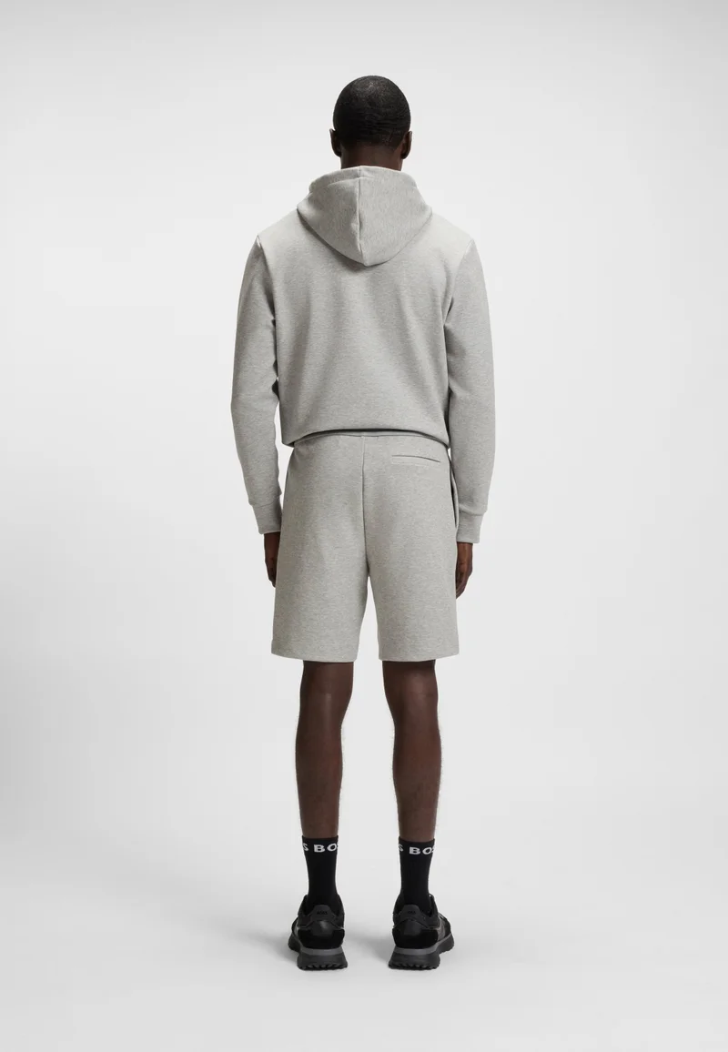 BOSS Cotton-blend shorts with stripe details
