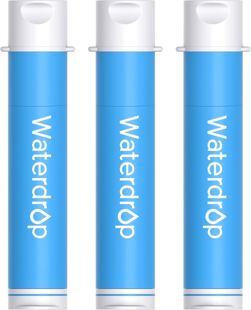 Waterdrop قشة فلتر الماء الجاذبية، نظام تنقية الماء للتخييم، جهاز تنقية الماء للبقاء أثناء السفر، الرحلات والتأهب للطوارئ، 0.1 ميكرون، 5 مراحل للتصفية - Image 1