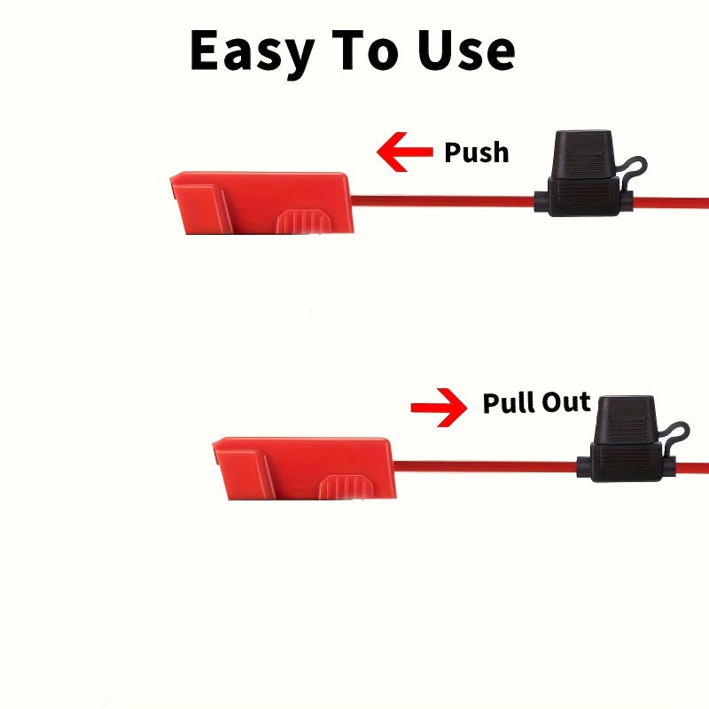 2 Pcs Adapter Compatible With 18v Battery Conversion Kit With Fuse And Switch Wire Terminals No Battery Included - Image 2