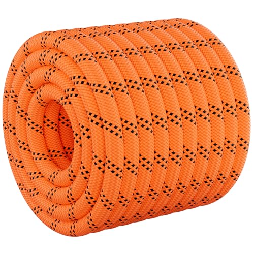 X XBEN Braided Polyester Arborist Rope 3/4 inch X 120ft, 48 Strands, 12 Inner core,8626 LBS Breaking Strength Outdoor Rope, Arborist Rigging Rope for Rock Hiking Camping Swing Tree Rescue - Image 1