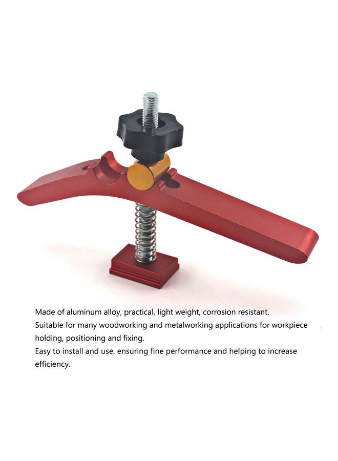 Red/Silver T-Slot Aluminum Alloy Quick Clamp - Image 4