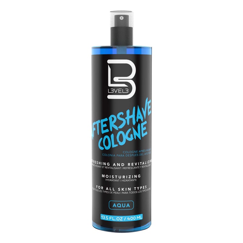 L3 Level 3 After Shave Spray Cologne Softens Skin Refreshes and Relieves Face and Skin Moisturizing Formula Level Three After Shaving 135 floz 400ml