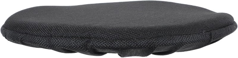 Uonlytech Black Thickened Round Stool Cover 2cm Padding Elastic Stretch Cloth Chair Seat Cushion Protector for Bar Stool, Diameter 33cm, Detachable and Washable Slipcover for Home - Image 1