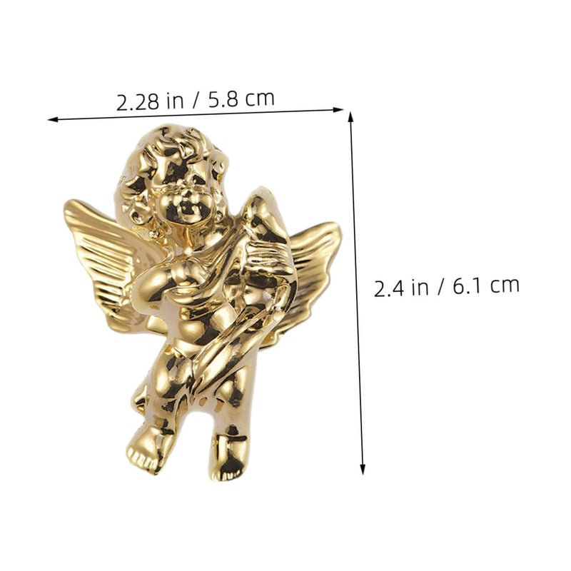 Cupid Right Side Brass Cabinet Handle Handmade Decorative Hardware for Furniture Doors and Drawers - Image 3