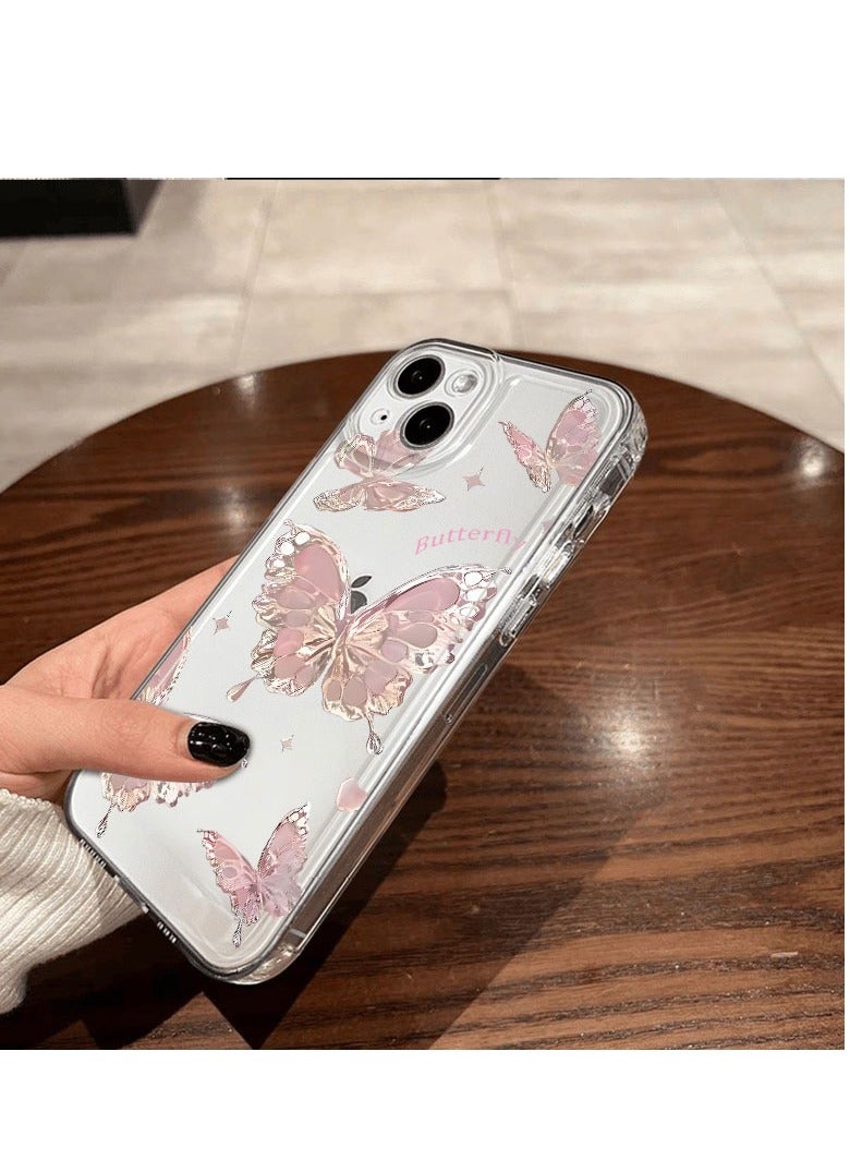 Metallic Butterfly Design Case for iPhone 16 Pro – Elegant, Shockproof, and Slim Fit - Image 4