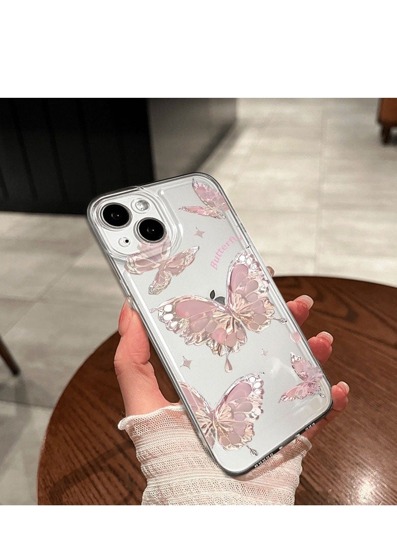 Metallic Butterfly Design Case for iPhone 16 Pro – Elegant, Shockproof, and Slim Fit - Image 5