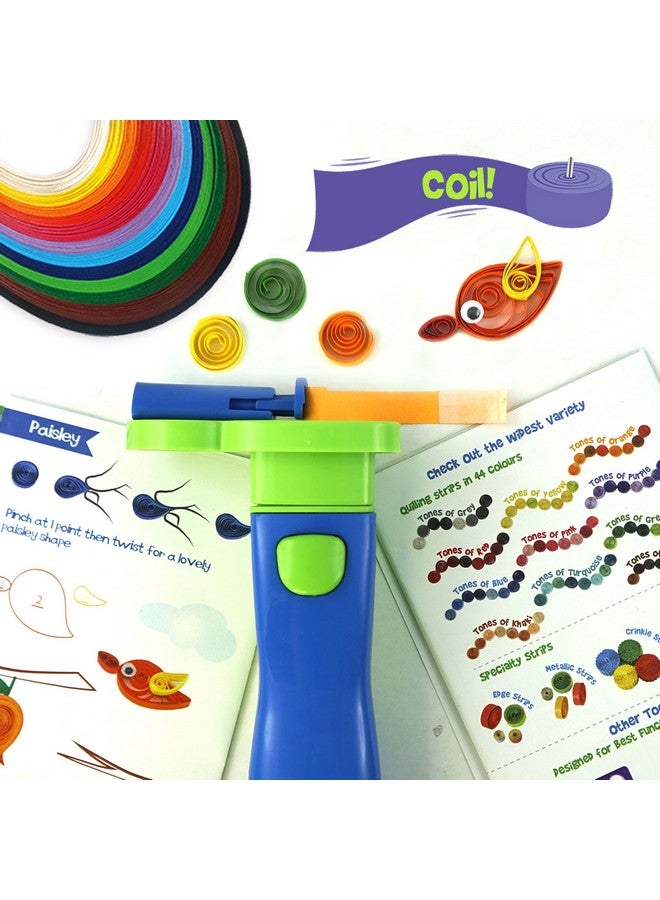 كويل أون - سوبر كويلر - أداة لف الورق الآلية متعددة الوظائف - أزرق - Image 4