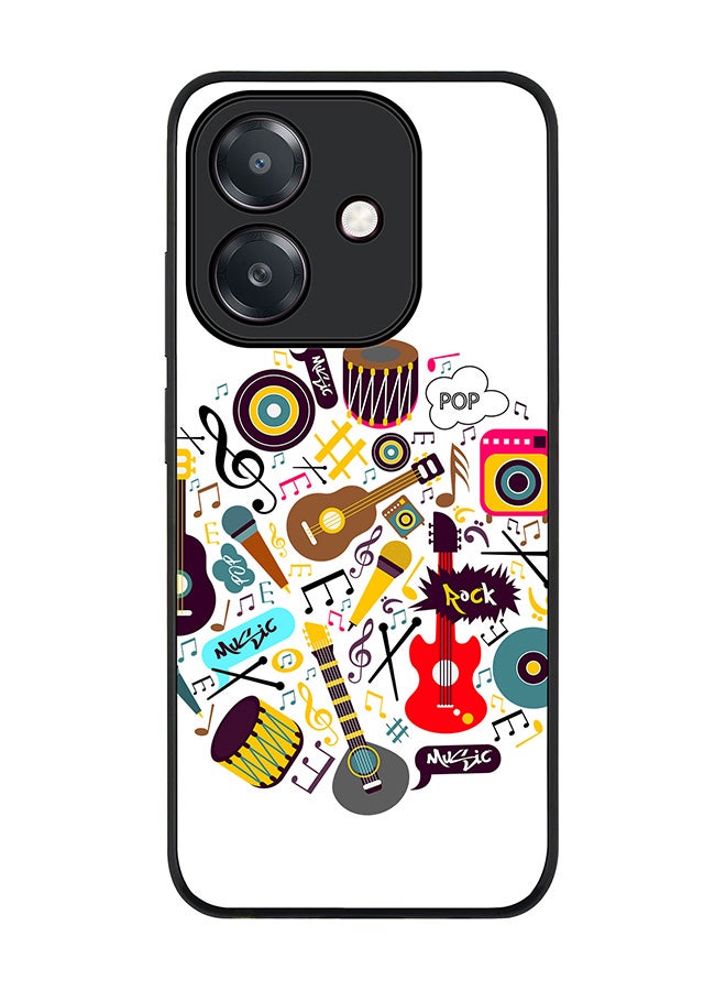 Stylizedd For Oppo A5i Case,Slim fit Camera Protection, Shockproof Thin Phone cover  - Muscial Instruments