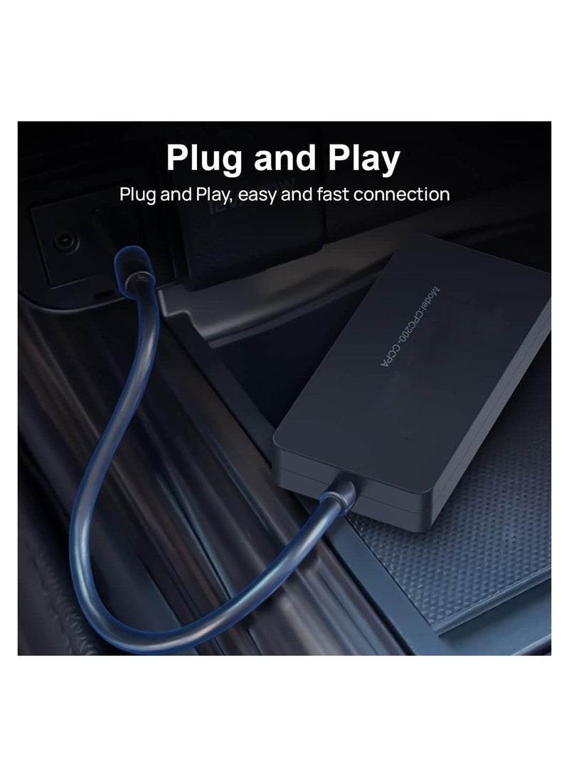 SOLARAE CarPlay Dongle Adapter for Android Head Units (4.4.0+), Upgraded Version with Built-in APK, Supports Wired/Wireless CarPlay & Android Auto, Online Upgrades Available. - Image 2