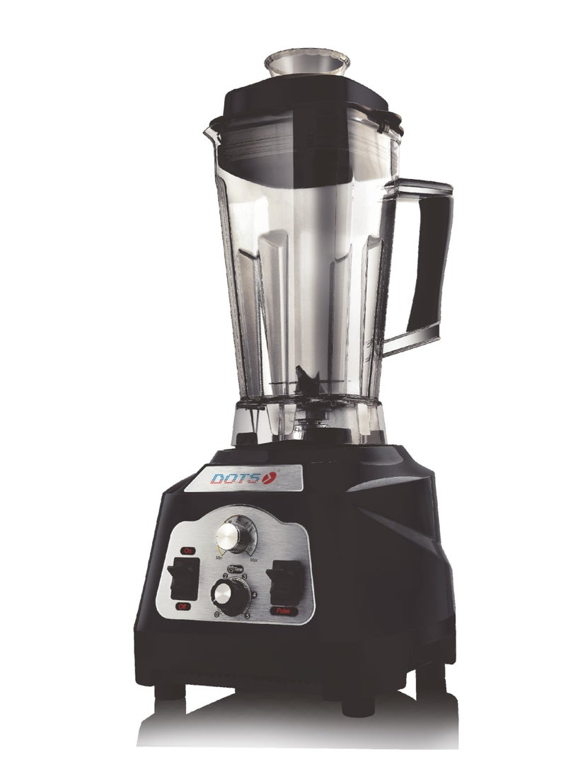 دوتس خلاط كهربائي ومحضر طعام بمرطبان بسعة 2.8 لتر مع مفتاح سلامة وشفرات من الستانلس ستيل BLD-PW01 دوتس أسود 1400.0 واط - Image 1
