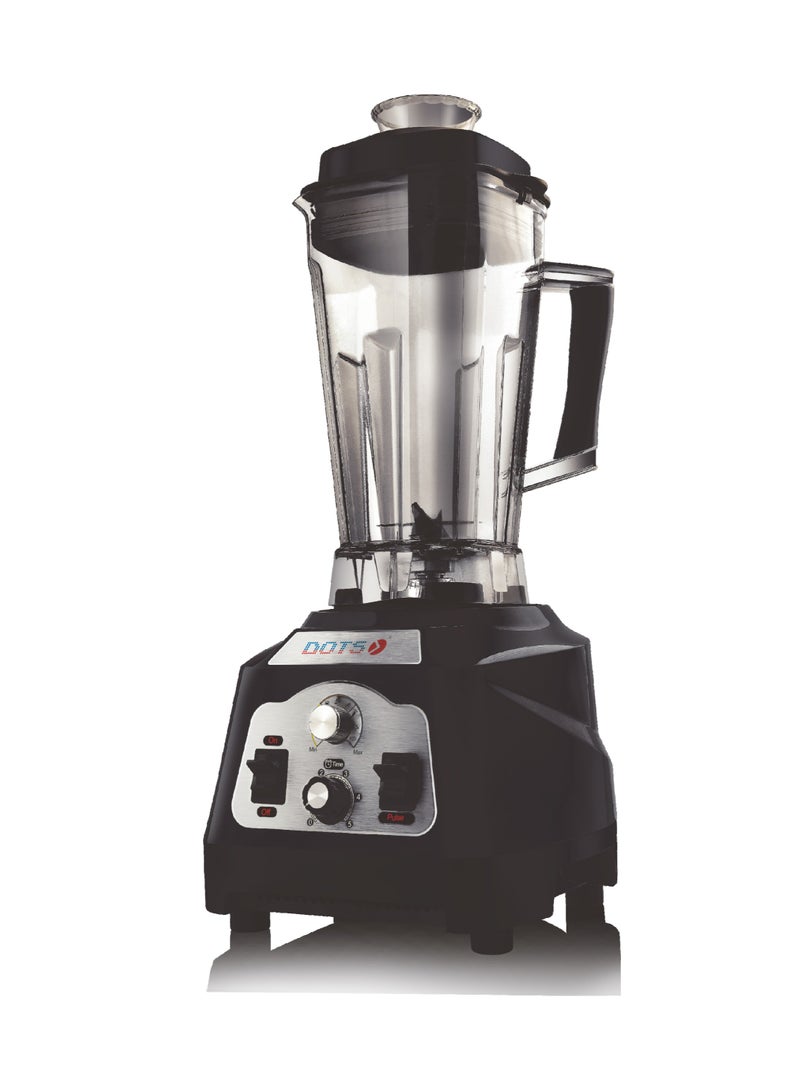 دوتس خلاط كهربائي ومحضر طعام بمرطبان بسعة 2.8 لتر مع مفتاح سلامة وشفرات من الستانلس ستيل BLD-PW01 دوتس أسود 1400.0 واط - Image 2