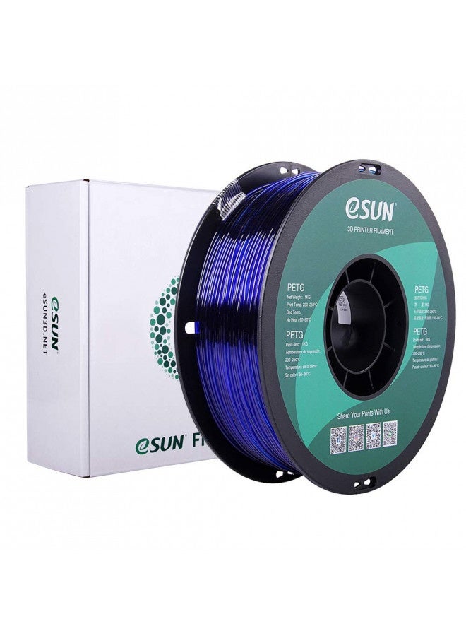 Esun 3D 1.75Mm Petg Blue Filament 1Kg (2.2Lb), Petg 3D Printer Filament, 1.75Mm Semi-Transparent Blue - Image 2