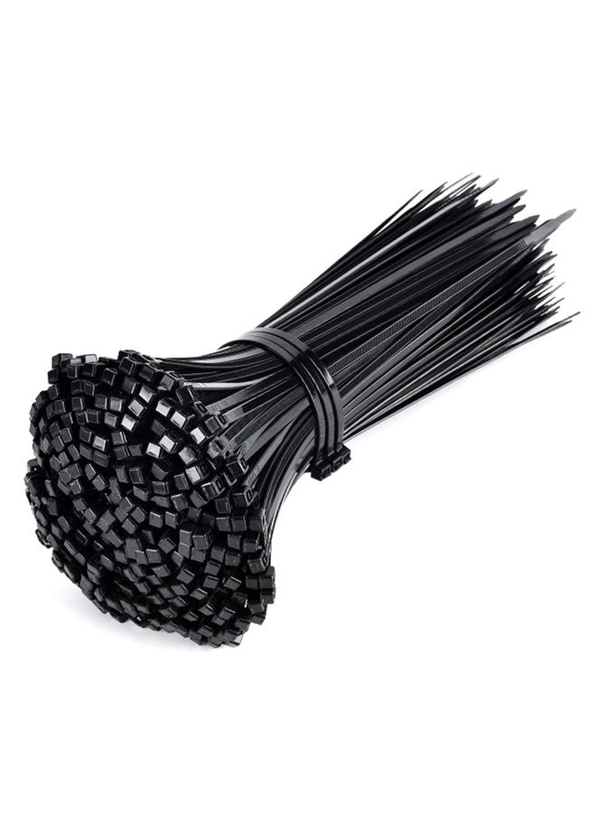 Nylon Plastic Cable Tie Large Buckle Cable Tie With Strapping Wire Harness Strangle Hook Black And White One Pull Tight