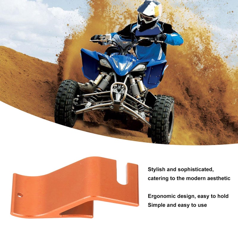Motorcycle Tire Changer Tool Holder Bead Assistant Orange 6061 Aluminum For Dirt Bike ATV - Image 4