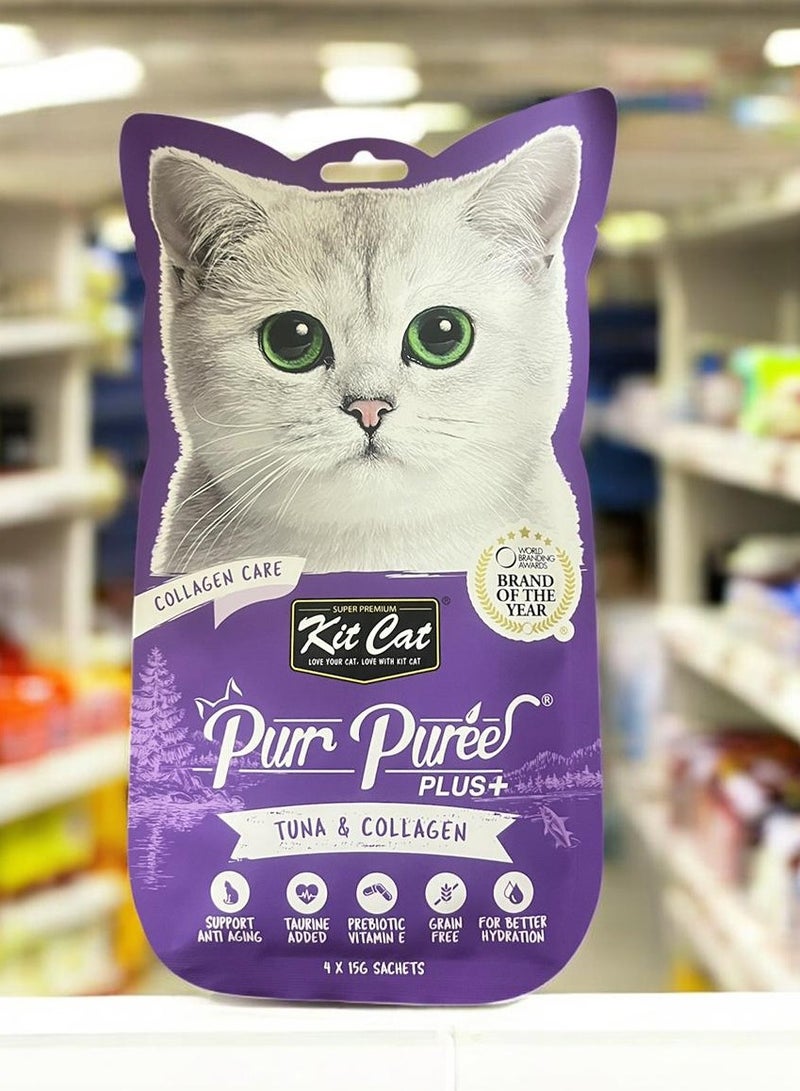Kit Cat Creamy collagen treats for cats with tuna flavor for cats