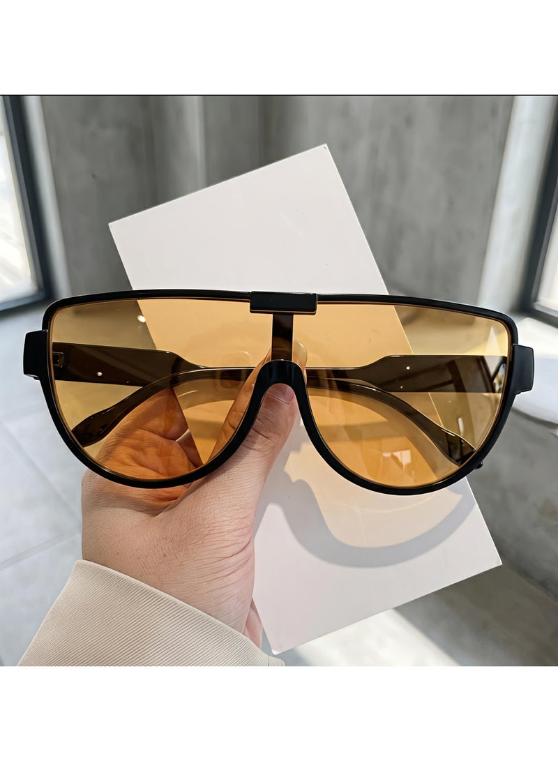 شي إن نظارة شمسية نسائية كبيرة الحجم بإطار طيار - Image 2