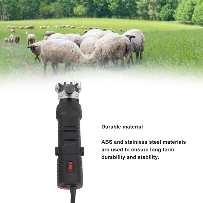 [عرض لفترة محدودة] ZJchao 320W - مقصات قص الأغنام – أدوات حلاقة احترافية للماشية للأغنام والألبكة والماعز والخيول والكلاب، مع صندوق تخزين، مناسبة للاستخدام في المزارع والمزارع - Image 4
