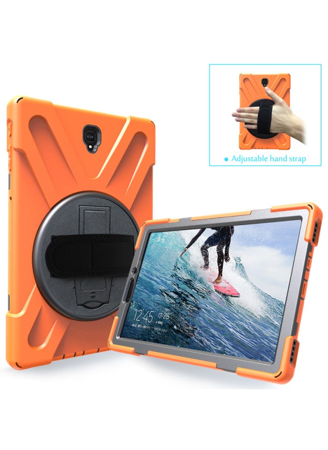 Generic - Suitable For Samsung Tab S4 T830 Pirate King Rotating Bracket Silicone Drop-resistant Tablet Cover T835 Strap Back Case-Color:Blue-Applicable Model:Samsung Tab Active Pro 10.1 2019 T540 (full Set) - Image 1