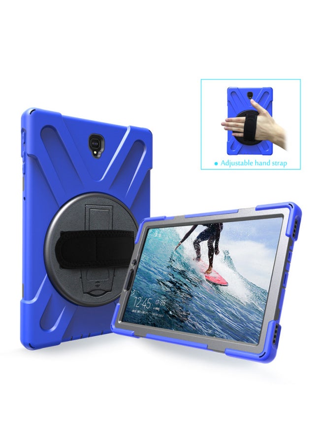 Generic - Suitable For Samsung Tab S4 T830 Pirate King Rotating Bracket Silicone Drop-resistant Tablet Cover T835 Strap Back Case-Color:Blue-Applicable Model:Samsung Tab Active Pro 10.1 2019 T540 (full Set) - Image 1