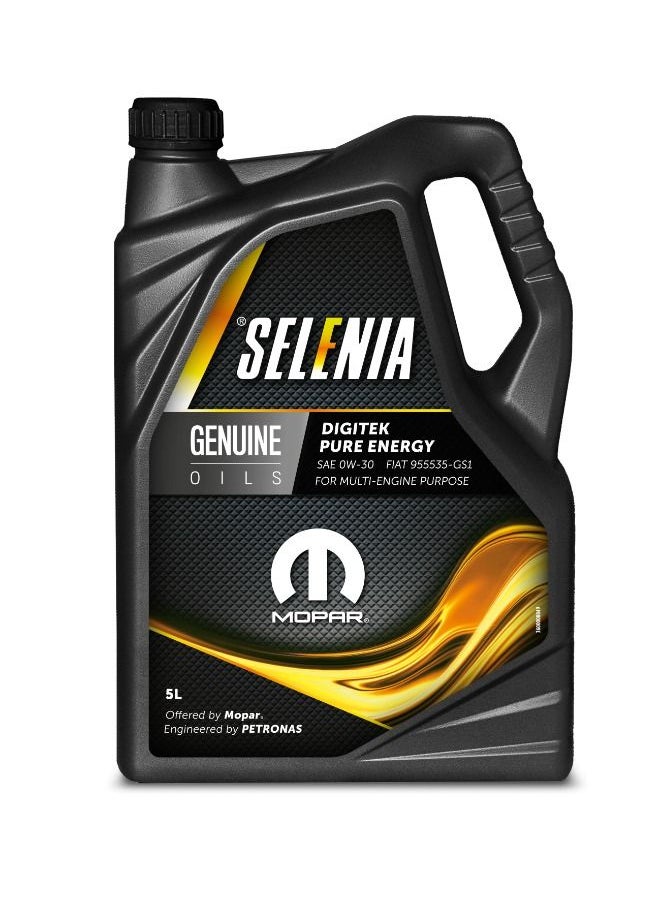 PETRONAS Selenia Digitek Pure Energy 0W-30 5 Liter  - Image 1