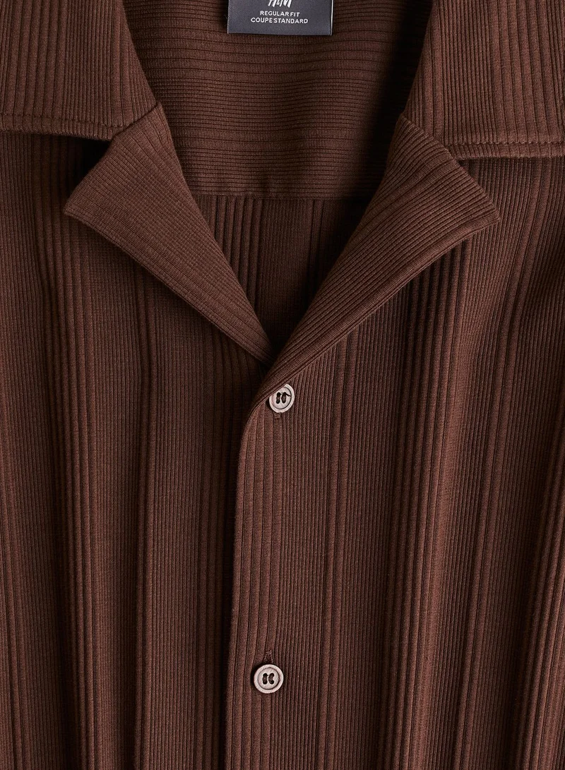 اتش اند ام Ribbed Regular Fit Shirt