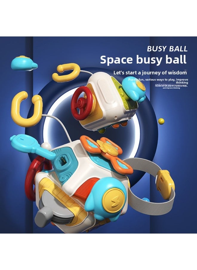 Infant And Toddler Fun Polyhedral Soothing Early Education Baby Grasping Training Ball Spinning Toy Kit-Color:Tetrahedron  - Image 3