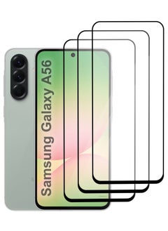 DUSALA 3Packs Samsung Galaxy A56 Screen Protector – Full Coverage 9H Tempered Glass | HD Clarity | Anti-Fingerprint | Edge-to-Edge Fit  - Image 1