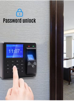 Generic 2.4 Inch Display Screen Access Control Time Attendance Machine Fingerprint/Password/ID Card Recognition Time Clock Employee Checking-in Recorder Multi-language Support U Disk Export Report  - Image 4