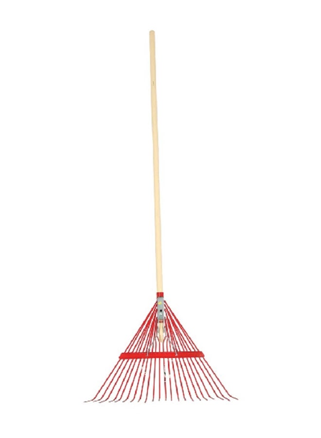 ACE Ribbed Construction Springback Steel Rake Red 24 Inch CY-SR24 - Image 1