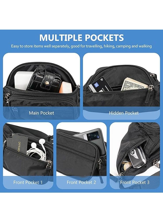Fanny Pack Waist Packs for Men Women, Waist Bag Hip Pack for Travel Hiking Running Outdoor Sports - Image 4