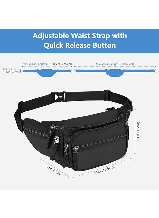 Fanny Pack Waist Packs for Men Women, Waist Bag Hip Pack for Travel Hiking Running Outdoor Sports - Image 5