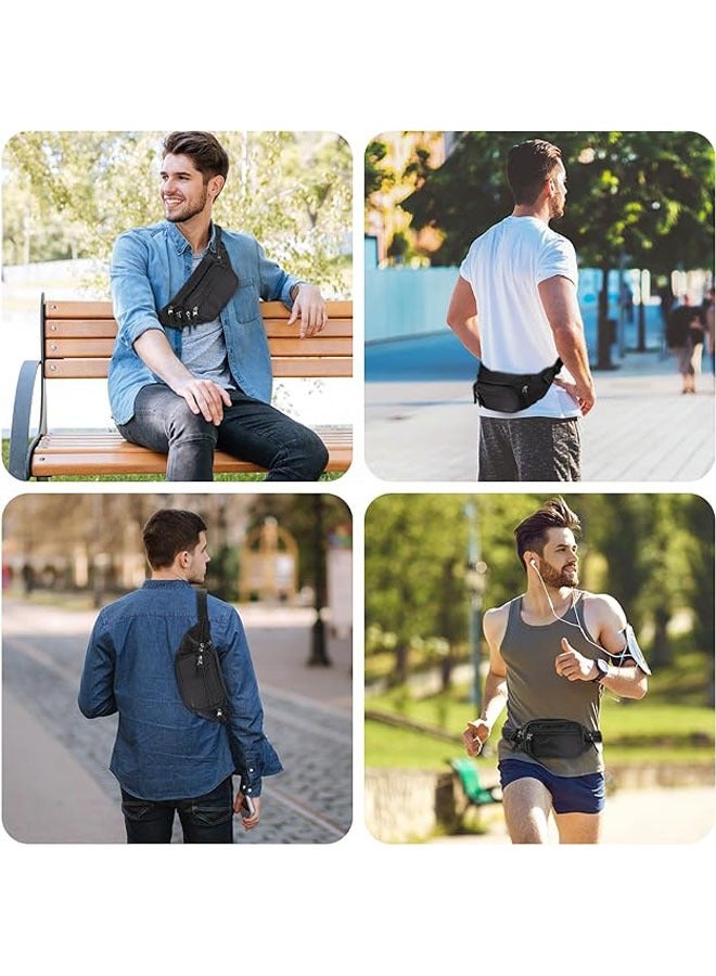 Fanny Pack Waist Packs for Men Women, Waist Bag Hip Pack for Travel Hiking Running Outdoor Sports - Image 2
