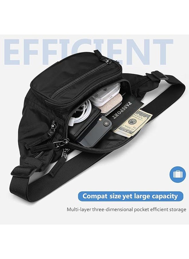 Fanny Pack Waist Packs for Men Women, Waist Bag Hip Pack for Travel Hiking Running Outdoor Sports - Image 3