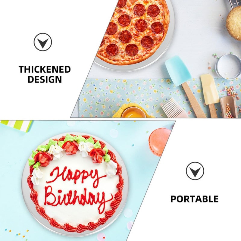GALPADA Perforated round Pizza Pan 33.8cm Aluminum Wear-resistant Oven Baking Tray for Crunchy Base Home Kitchen Use - Image 3
