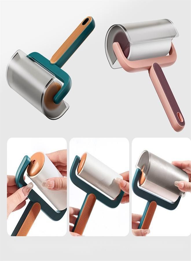 Reusable Pet Hair Adhesive Roller, Super Sticky Roller, Suitable For Clothes Sofa Furniture Ergonomic Adhesive Roller, Brush Roller Hair Remover  - Image 2