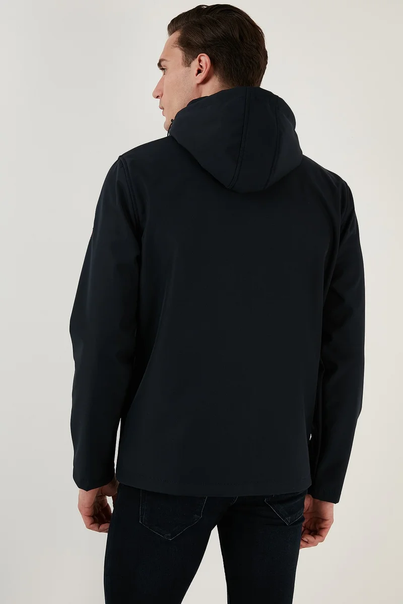 بوراتي جاكيت سوفت شيل بغطاء رأس مقاوم للماء والرياح للرجال COAT 5855045