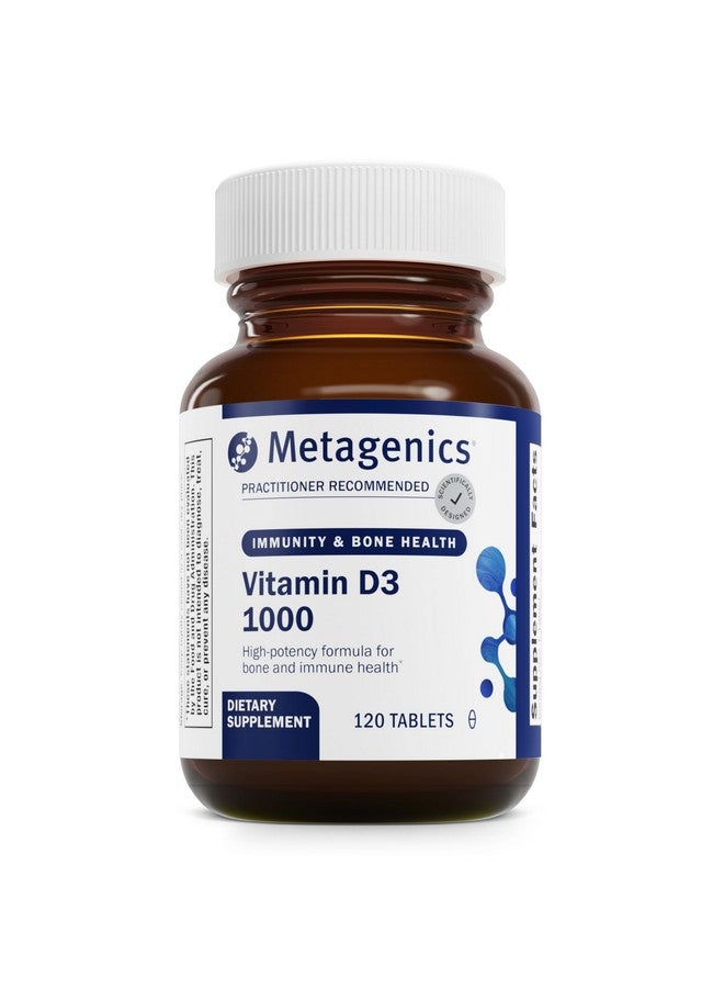 ميتاجينكس فيتامين د3 1000 - مكمل غذائي لفيتامين د - كثافة العظام ودعم المناعة* - سلامة الأسنان* - خالي من الكائنات المعدلة وراثيًا وخالٍ من الغلوتين - 120 قرصًا - Image 1