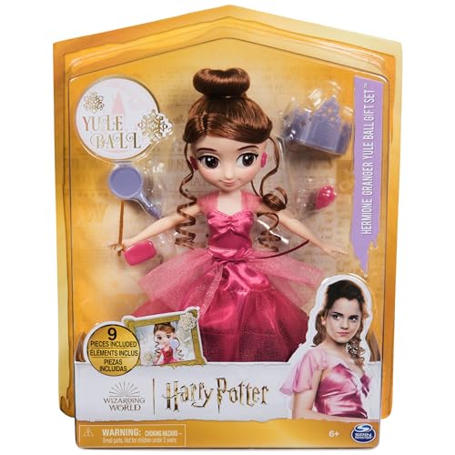 Wizarding World Harry Potter 8inch Hermione Granger Doll 9Piece Yule Ball Gift Set with Doll Accessories Kids Toys for Ages 6 and up - Image 5