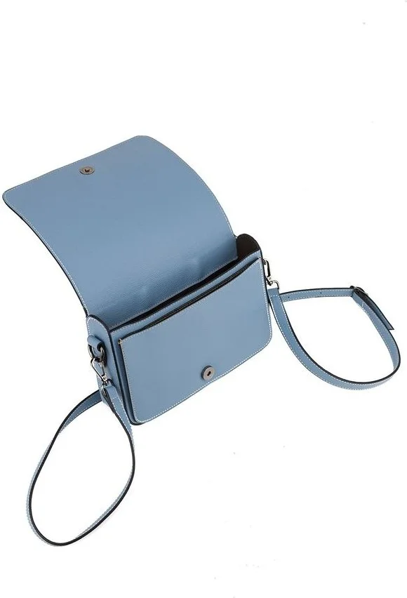 Bilik Deri Bilik Leather Light Blue Women's Crossbody Bag Dlr 121