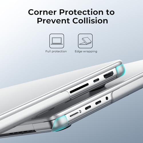 BlueSwan Matte Case for MacBook Pro 14 M5 M4 M3 M2 M1 Pro/Max 2026-2021, Compatible A3426 A3427 A3434 A3401 A3112 A2992 A2918 A2779 A2442, Hard Shell Protective Cover, Matte Clear - Image 4