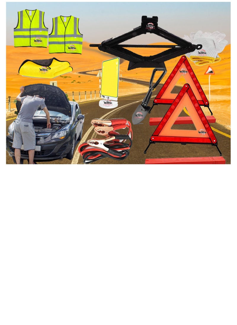 California formula-T Emergency Warning Triangle Kit, car Breakdown Warning triangle kit  - Image 1