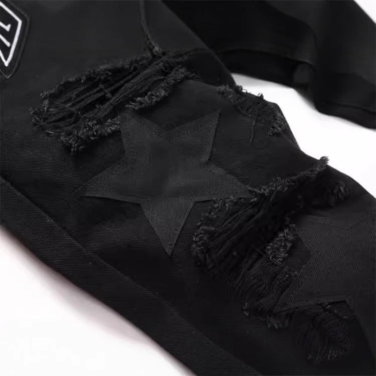 Unisex Classic Denim Jeans Loose Fit Daily Outdoor Wear - Image 3